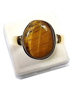 100% Natural Tiger&#39;s Eye Adjustable Ring 7.22-8.33 Ratti* 6.50-7.50 Cara... - $582.75 MXN