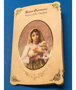 Saint Germaine de Pibrac (Patron of  Disabled) Prayer Card + Medal, New ... - $5.95