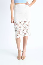 Ark &amp; Co White Lace Skirt South Moon Under Size S NWT - £24.17 GBP