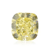 Yellow Diamond  - 1.77ct Natural Loose Fancy Yellow Canary Diamond GIA Cushion - £8,212.40 GBP