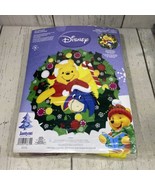 Janlynn ~ Disney Pooh &amp; Eeyore ~ Christmas Felt Wreath Craft Kit 761-113... - £23.97 GBP
