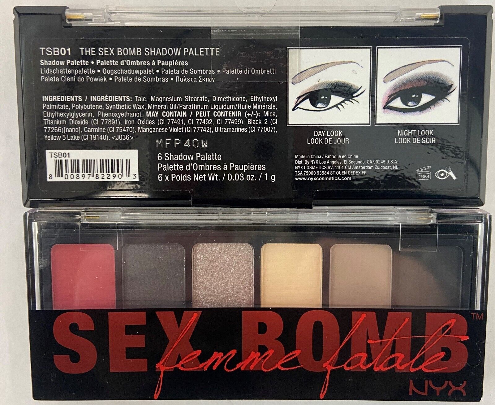 Primary image for NYX The Sex Bomb Eyeshadow Palette, TSB01 *Twin Pack*