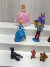 Disney princess pvc figures Cinderella Prince Stepmother Mice Godmother lot USED - $24.74