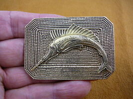 (B-FISH-120) Swordfish Sailfish bill fish fishing love pin pendant - $22.99