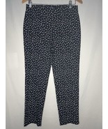 talbots black and white ankle pants size 4 elastic waists - $329.95 MXN