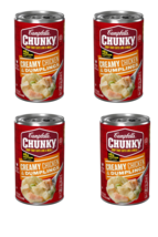 &quot;Campbell&#39;s Chunky Soup, Creamy Chicken &amp; Dumplings Soup, 18.8 Oz Can Pak Of 4&#39;&#39; - £12.78 GBP