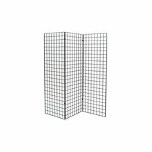 Only Hangers Black Finished Grid Z Unit with Three 2&#39; X 6&#39; Panels - £86.61 GBP