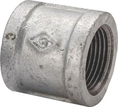 LOT (6) 1 1/2 INCH GALVANIZED PIPE THREADED COUPLING FITTINGS PLUMBING 6117709 - £46.25 GBP