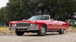 1974 Cadillac Eldorado Convertible red | POSTER 24 X 36 INCH | Vintage classic - £17.51 GBP