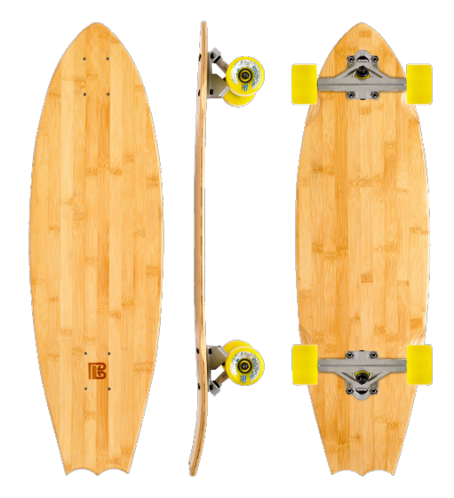 Blank Bat Tail (Complete Longboard) - $145.00