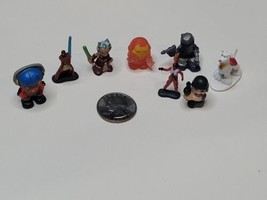 Mixed Lot Of 8 Micro Figurine Kids Toys Cake Toppers Star Wars DC And Others - £11.10 GBP