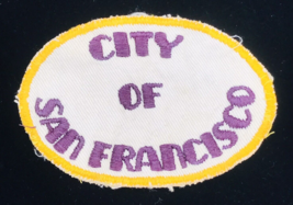 Vintage City of San Francisco Train Railway Embroidered Uniform Patch 4&quot;x2 5/8&quot; - £10.93 GBP
