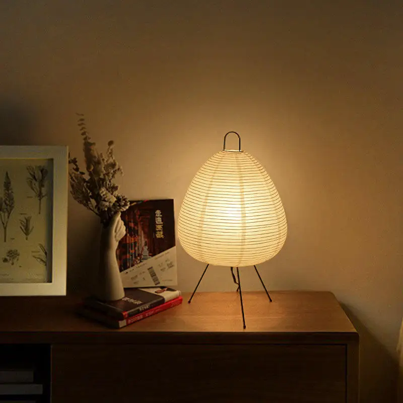 Japanese-style Tripod Paper Lamp Creative Simple Lantern Bedroom Bedside... - £53.78 GBP+