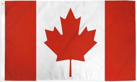 Large 3x5 Canada Flag High Quality 100% Polyester Canada Day Grommets Ba... - $8.37