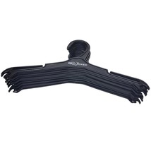 Set of 20 Lingerie Style Hangers Black Plastic - Larger quantities available - £7.91 GBP