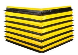 United Mfr. Lift Table Accordion Skirting 1012-031-14 Balck &amp; Yellow 41&quot;... - $135.80