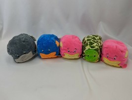 Kellytoy Cube Plush Lot Whale Fish Shark Turtle Stuffed Animal Toy - $12.95