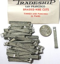 25pr 1960s Tradeship Japan 1/24 1/32 Slot Car Braided Wire Cut Pick Up Shoes A++ - £27.96 GBP