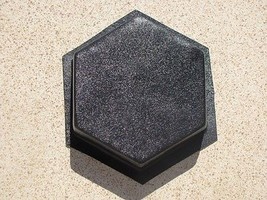 6 Hexagon Driveway Patio Paver Molds 9"x2.5" Make 100s of DIY Pavers For Pennies - £46.85 GBP
