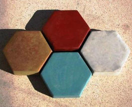 6 Hexagon Driveway Patio Paver Molds 9"x2.5" Make 100s of DIY Pavers For Pennies image 3