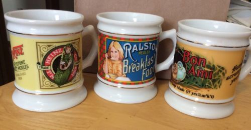 Trio Of Vintage Advertising Mugs Heinz, Ralston & Bon Ami - $11.75