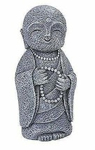 Japanese Happy Jizo Monk With Prayer Beads Mini Statue 5&quot;Tall Bodhisattva Buddha - £14.60 GBP