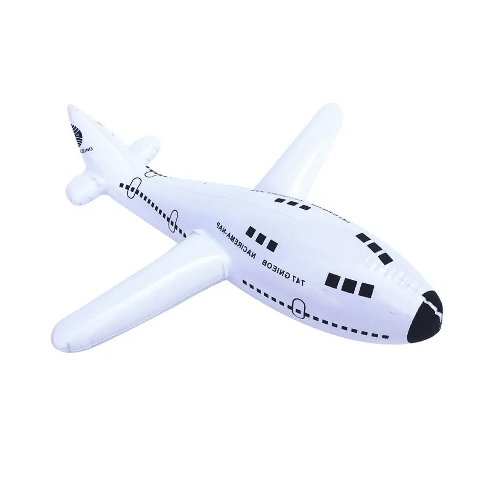 4Pcs Inflatable Plane Outdoor Fun Aircraft Cartoon Plane PVC Plastic Balloons - £12.07 GBP