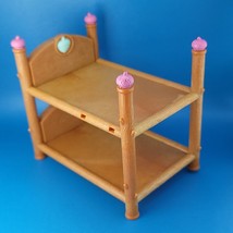 Lil Woodzeez Wooden Log Bunk Bed Dollhouse Bedroom Furniture Replacement Piece - £7.39 GBP