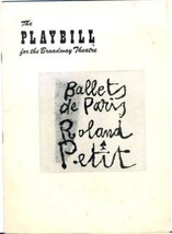 Playbill Ballets de Paris Roland Petit Leslie Caron &amp; Colette Marchand  1954 - £22.13 GBP