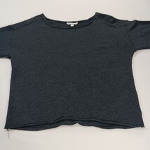 American Eagle Outfitters Women's Gray Floral Sleeve Cropped Sweatshirt Sz Small image 13