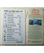 Avalon Hill Games and Parts Price List 1989 &amp; 1988 Brochure Advertisemen... - £11.45 GBP