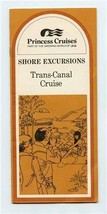 Princess Cruises Trans Canal Cruise Shore Excursions Booklet P &amp; O  - $17.82