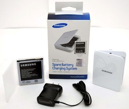 New Genuine Samsung Galaxy S4 External White Battery Charger Dock Micro-USB Oem - £10.98 GBP