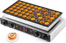 LANUEVA Mini Dutch Pancake Maker with Recipe, 50pcs 1.6&quot; Electric Black  - $352.58