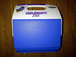 Little Playmate Elite Igloo Blue Ice Box Lunch Cooler Chest 6.5 Liter 7 Qt Quart - £19.61 GBP