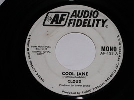 Cloud Cool Jane 45 Rpm Record Vintage Audio Fidelity Label Promotional - £19.65 GBP