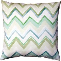 Pillow Decor - Pacifico Stripes Green Throw Pillow 20X20 (VB1-0031-01-20) - £47.17 GBP
