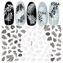 New Geometry Designs Flowers Leaf Nail Slider Nail Stickers Tattoos Tips... - £8.28 GBP