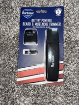 NEW Barbasol Battery Powered Beard &amp; Mustache Trimmer - Stainless Steel Blades - £10.85 GBP