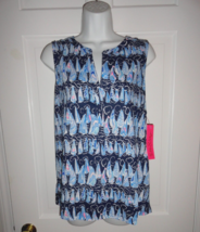 NWT LILLY PULITZER LOW TIDE NAVY SAILS AND STRIPES DEV TOP XL - $44.99