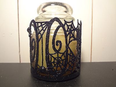 Glitter Spiderweb Jar Candle Sleeve - $6.13