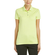 NWT Womens Size Large Adidas Sunny Lime Seamless Golf Polo Shirt Top - £23.56 GBP