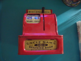 Uncle Sam&#39;s 3 Coin Cash Register Bank-Vintage - $120.00