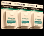 Lot of 3 TOPCARE waxed MINT Dental FLOSS 100 Yards Each - $16.00