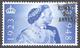 ZAYIX - Kuwait 82 used Overprint on Great Britain Royal Silver Wedding 103022S49 - £2.38 GBP