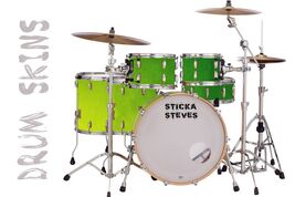 Drum Wrap Percussion Shell Cover Bass Kick Snare Tom DIY- The Green Room... - $22.76+