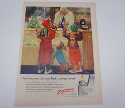 Zippo Lighters 1955 Dog Dachshund Magazine Ad Print Design Advertising - $12.86