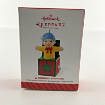 Hallmark Keepsake Christmas Ornament A Springy Surprise Jack in Box Toy 2014 New - £13.29 GBP