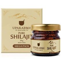 Upakarma Natural &amp; Puro Aryuvédico Shilajit/Shilajeet Resina 30 Gramos Mega Pack - £67.13 GBP