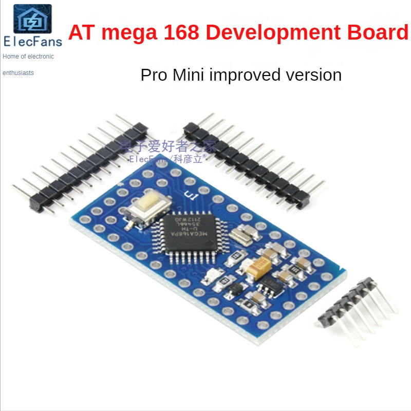 Pro Mini Module Improved ATmega168 Single-chip System Core Board Develop... - $16.01